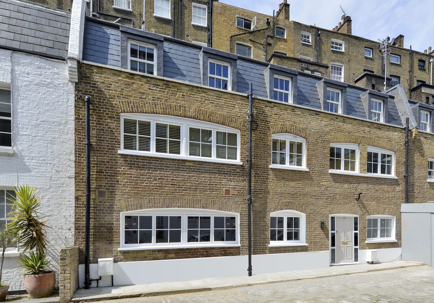 The mews terrace following refurbishment